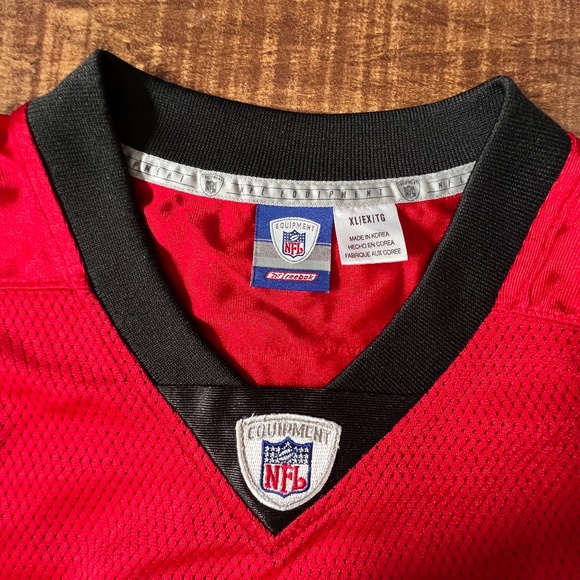 VTG Reebok Atlanta Falcons Michael Vick #7 NFL Jersey - Men’s XL - Red - Picture 6 of 9